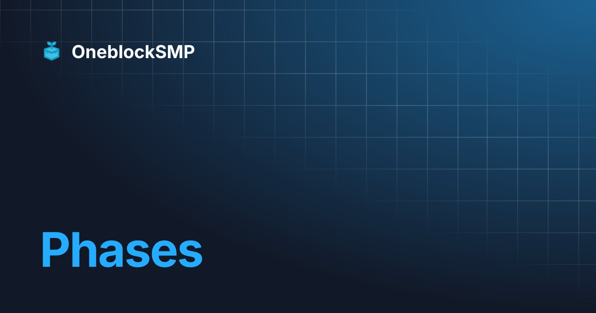 Phases | OneblockSMP